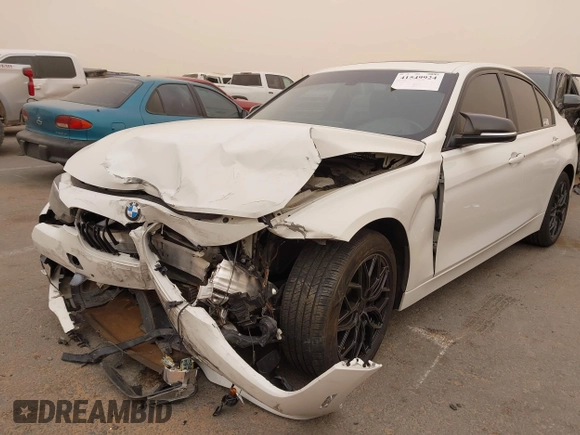 2016 BMW 3 Series 320i with VIN WBA8E1G53GNT35386, listed as a IAAI auction lot 41549924 with 91,399 mi miles and . Bid and sale history available at carsss.com. Image 6.