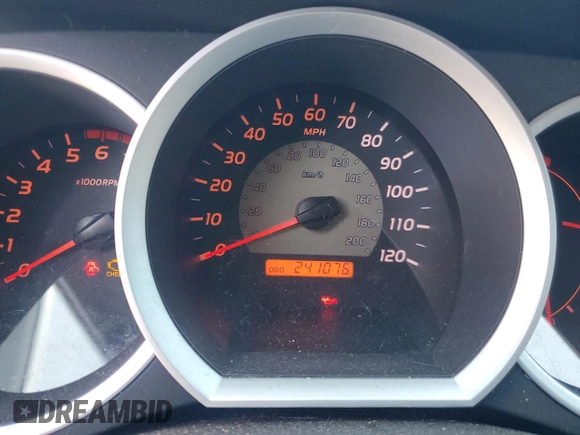 2008 Toyota Tacoma PreRunner with VIN 3TMJU62N68M053881, listed as a Copart auction lot 48060825 with 241,076 mi miles and Salvage Title. Bid and sale history available at carsss.com. Image 9.