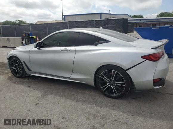 2018 Infiniti Q60 Luxe with VIN JN1EV7EK5JM342261, listed as a Copart auction lot 50986445 with 81,937 mi miles and Salvage Title. Bid and sale history available at DreamBid. Image 2.