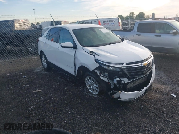2022 Chevrolet Equinox LT with VIN 3GNAXKEV8NL259157, listed as a IAAI auction lot 42066917 with 38,206 mi miles and . Bid and sale history available at DreamBid. Image 1.