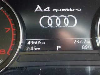 2018 Audi A4 Premium with VIN WAUDNAF47JA019737, listed as a IAAI auction lot 41506511 with 49,605 mi miles. Bid and sale history available at carsss.com. Image 15.