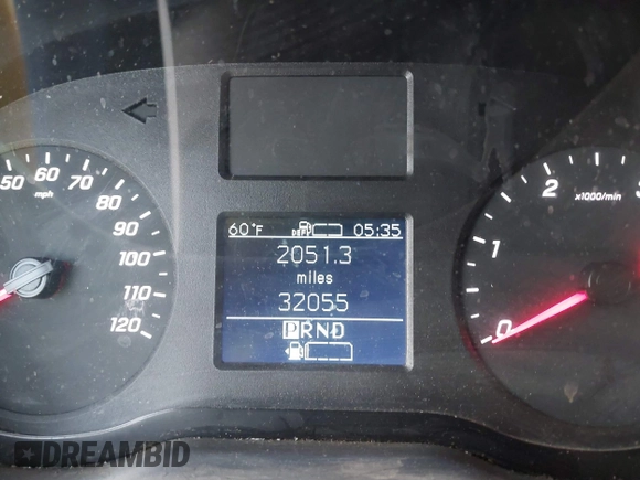 2021 Mercedes-Benz Sprinter Cargo with VIN W1Y4EBHY9MT057970, listed as a IAAI auction lot 38416320 with 32,055 mi miles and . Bid and sale history available at carsss.com. Image 7.