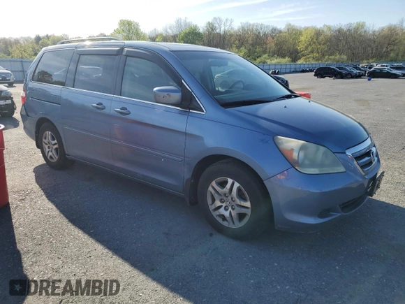 2006 Honda Odyssey EX-L with VIN 5FNRL387X6B032224, listed as a Copart auction lot 54704905 with 190,440 mi miles and Salvage Title. Bid and sale history available at carsss.com. Image 4.