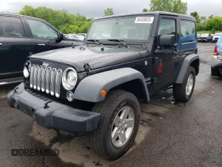 2017 Jeep Wrangler Sport z VIN 1C4GJWAG1HL735042, wystawiony jako Copart lot #56459035 z przebiegiem 82 120 mil mil oraz Szkoda całkowita • Salvage title. Historia ofert i sprzedaży dostępna na DreamBid. Obrazek 1.