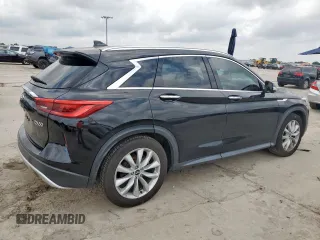 2019 Infiniti QX50 Essential with VIN 3PCAJ5M34KF124523, listed as a Copart auction lot 59371505 with 59,457 mi miles and Salvage title. Bid and sale history available at DreamBid. Image 3.
