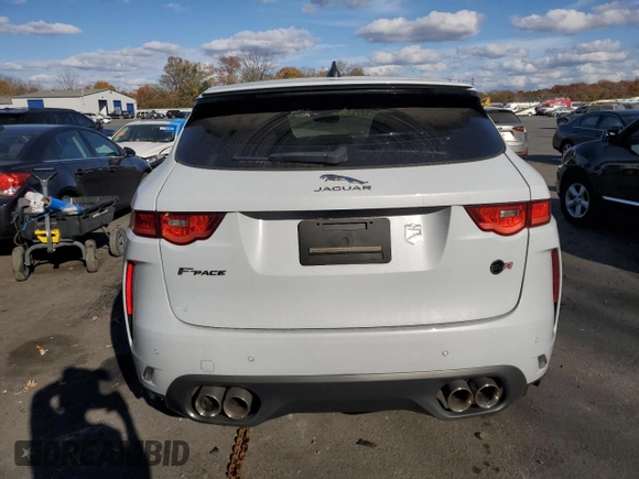 2020 Jaguar F-Pace SVR with VIN SADCZ2EE6LA633530, listed as a Copart auction lot 77977424 with 52,982 mi miles and Salvage Title. Bid and sale history available at DreamBid. Image 6.