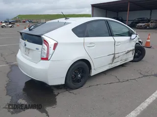 2013 Toyota Prius One with VIN JTDKN3DU9D5685679, listed as a IAAI auction lot 41890554 with 120,024 mi miles. Bid and sale history available at carsss.com. Image 4.