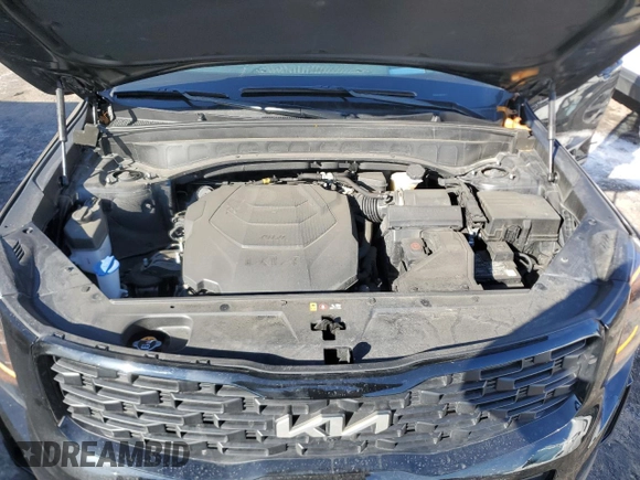 2022 Kia Telluride SX with VIN 5XYP5DHC1NG323836, listed as a Copart auction lot 45961675 with 33,273 mi miles and Salvage title. Bid and sale history available at DreamBid. Image 12.