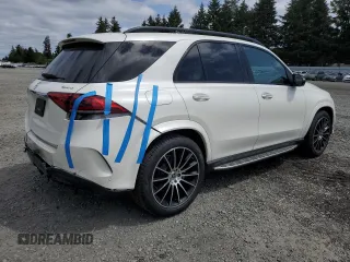 2021 Mercedes-Benz GLE 350 with VIN 4JGFB4KE5MA424077, listed as a Copart auction lot 58369235 with 21,237 mi miles and Salvage title. Bid and sale history available at DreamBid. Image 3.