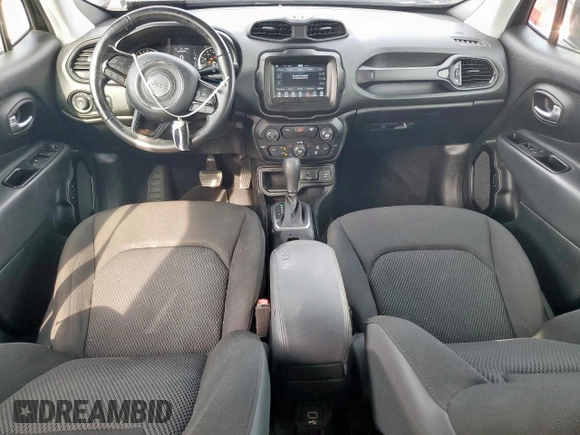 2018 Jeep Renegade Latitude with VIN ZACCJABB2JPH42698, listed as a Copart auction lot 57571445 with 68,692 mi miles and Salvage title. Bid and sale history available at DreamBid. Image 8.