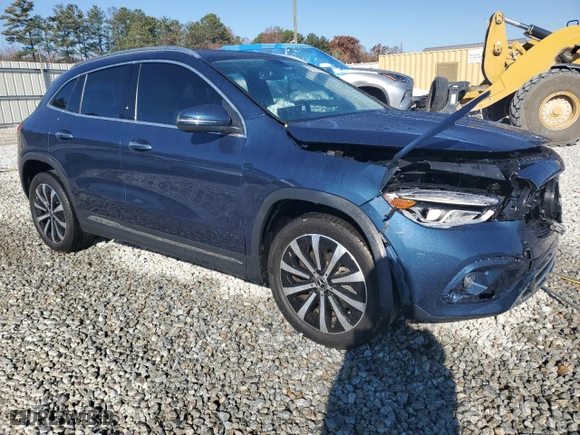 2023 Mercedes-Benz GLA with VIN W1N4N4HB9PJ425293, listed as a Copart auction lot 83317834 with 25,868 mi miles and Salvage Title. Bid and sale history available at carsss.com. Image 4.