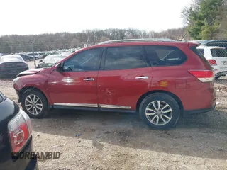 2014 Nissan Pathfinder SV with VIN 5N1AR2MM6EC703140, listed as a IAAI auction lot 42020415 with 127,620 mi miles. Bid and sale history available at carsss.com. Image 14.