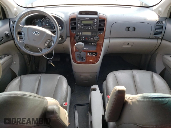 2007 Kia Sedona EX with VIN KNDMB233276174639, listed as a Copart auction lot 70691984 with 122,934 mi miles and Salvage Title. Bid and sale history available at carsss.com. Image 8.