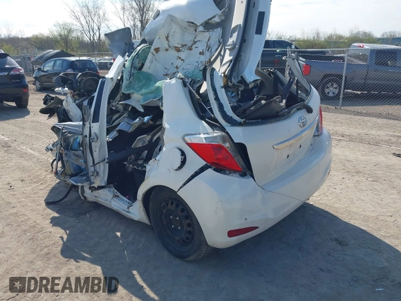2014 Toyota Yaris L with VIN JTDKTUD35ED579336, listed as a IAAI auction lot 42081898 with Not Provided miles and . Bid and sale history available at carsss.com. Image 3.
