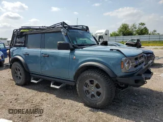 2021 Ford Bronco with VIN 1FMDE5BH2MLA83983, listed as a Copart auction lot 54361535 with 68,909 mi miles and Salvage Title. Bid and sale history available at DreamBid. Image 4.
