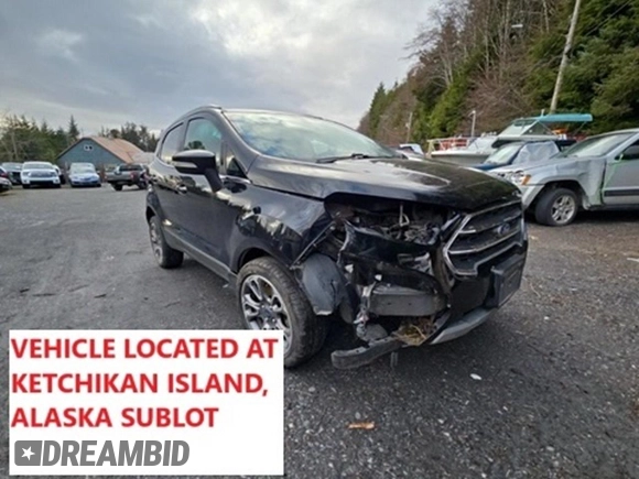 2019 Ford EcoSport Titanium with VIN MAJ6S3KLXKC287979, listed as a Copart auction lot 50271635 with 83,875 mi miles and Salvage Title. Bid and sale history available at DreamBid. Image 1.