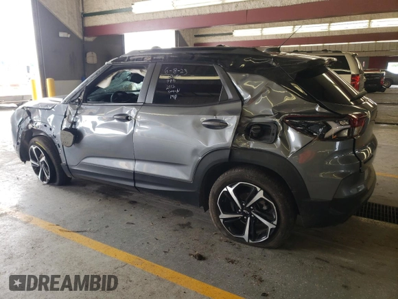 2021 Chevrolet TrailBlazer RS with VIN KL79MTSL7MB152112, listed as a Copart auction lot 55868833 with 26,304 mi miles. Bid and sale history available at carsss.com. Image 2.