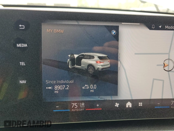 2024 BMW X1 xDrive28i с VIN WBX73EF0XR5Z53148, выставлен на аукционе Copart как лот 55283615 с пробегом 8 907 миль миль и Списание • Salvage title. История ставок и продаж доступна на DreamBid. Изображение 9.