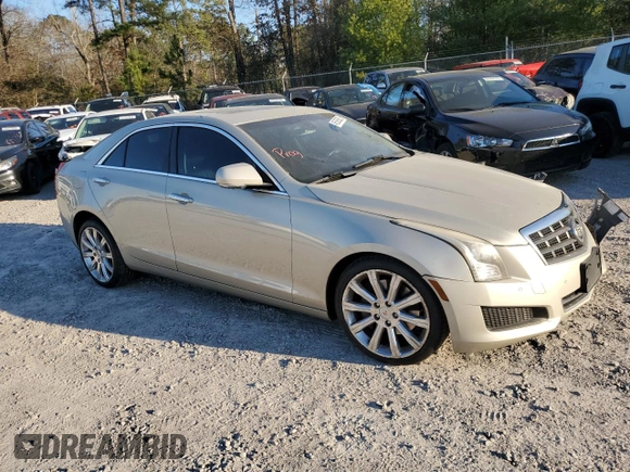 2014 Cadillac ATS Luxury AWD with VIN 1G6AH5RX9E0117273, listed as a Copart auction lot 46536525 with 126,518 mi miles and Salvage title. Bid and sale history available at DreamBid. Image 4.
