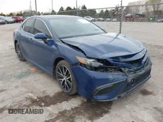 2023 Toyota Camry SE with VIN 4T1G11AK5PU161881, listed as a IAAI auction lot 41856376 with 46,276 mi miles. Bid and sale history available at carsss.com. Image 1.