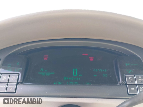 1999 Cadillac DeVille DHS z VIN 1G6KE54Y3XU714363, wystawiony jako IAAI lot #42257217 z przebiegiem 287 542 mil mil oraz . Historia ofert i sprzedaży dostępna na DreamBid. Obrazek 7.