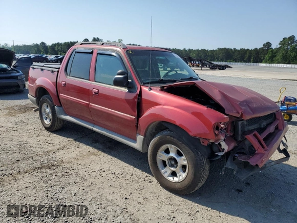 2003 Ford Explorer Sport Trac XLS with VIN 1FMZU67E13UA09380, listed as a Copart auction lot 57090195 with 223,654 mi miles and Salvage title. Bid and sale history available at DreamBid. Image 4.