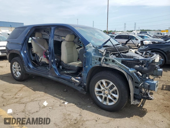 2022 Chevrolet Traverse LS with VIN 1GNERFKW5NJ118988, listed as a Copart auction lot 61901824 with 0 mi miles and Non Repairable. Bid and sale history available at carsss.com. Image 4.