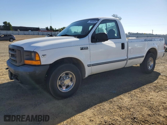 2001 Ford F-250 XL with VIN 1FTNF20L71EB45650, listed as a Copart auction lot 79976034 with 208,956 mi miles and Clean title. Bid and sale history available at DreamBid. Image 1.