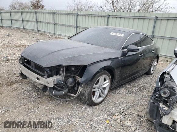 2019 Audi A5 Sportback Premium with VIN WAUANCF51KA053164, listed as a Copart auction lot 47282683 with 0 mi miles. Bid and sale history available at carsss.com. Image 1.