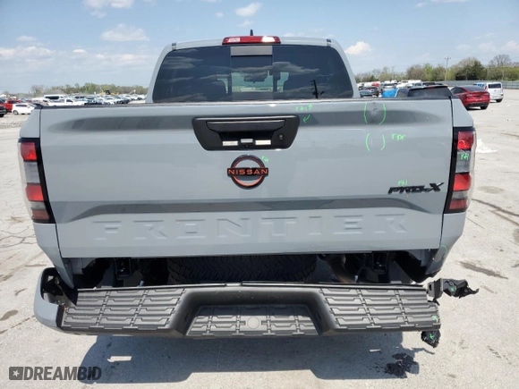2024 Nissan Frontier SV with VIN 1N6ED1EJ5RN664664, listed as a Copart auction lot 51758205 with 7,826 mi miles and Salvage Title. Bid and sale history available at carsss.com. Image 6.