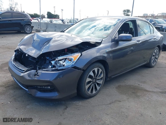 2017 Honda Accord Hybrid EX-L with VIN JHMCR6F55HC027812, listed as a IAAI auction lot 41550180 with 8,539 mi miles. Bid and sale history available at carsss.com. Image 17.
