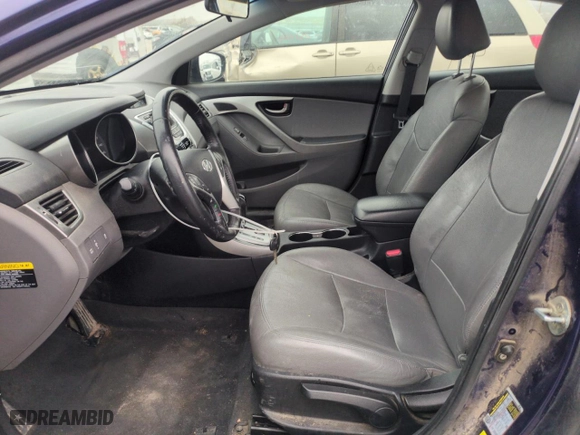 2012 Hyundai Elantra Limited with VIN 5NPDH4AE5CH089258, listed as a Copart auction lot 42236475 with 106,868 mi miles and Salvage Title. Bid and sale history available at carsss.com. Image 7.