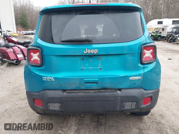 2020 Jeep Renegade Latitude with VIN ZACNJBBB7LPL94542, listed as a IAAI auction lot 41153749 with 67,706 mi miles. Bid and sale history available at carsss.com. Image 16.