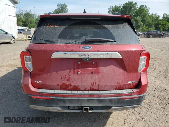2022 Ford Explorer XLT с VIN 1FMSK8DH6NGA01827, выставлен на аукционе Copart как лот 62579775 с пробегом 39 570 миль миль и На запчасти • Non repairable. История ставок и продаж доступна на DreamBid. Изображение 6.