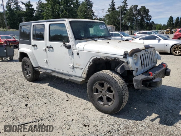 2014 Jeep Wrangler Unlimited Sahara z VIN 1C4BJWEG8EL188271, wystawiony jako Copart lot #59972535 z przebiegiem 130 314 mil mil oraz Szkoda całkowita • Salvage title. Historia ofert i sprzedaży dostępna na DreamBid. Obrazek 4.