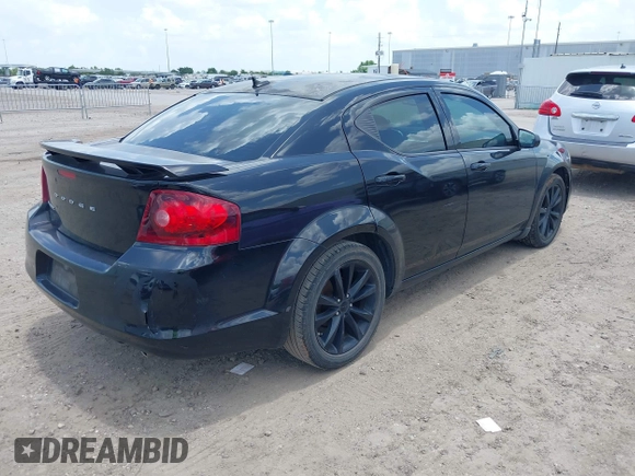 2014 Dodge Avenger SE with VIN 1C3CDZAG3EN104594, listed as a IAAI auction lot 42561392 with 129,208 mi miles and . Bid and sale history available at DreamBid. Image 4.