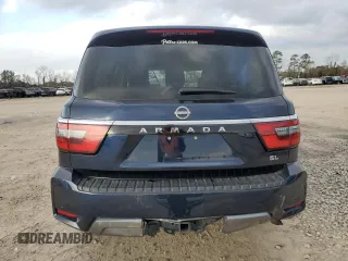 2022 Nissan Armada SL with VIN JN8AY2BDXN9677573, listed as a Copart auction lot 85111554 with 42,637 mi miles and Salvage Title. Bid and sale history available at carsss.com. Image 6.