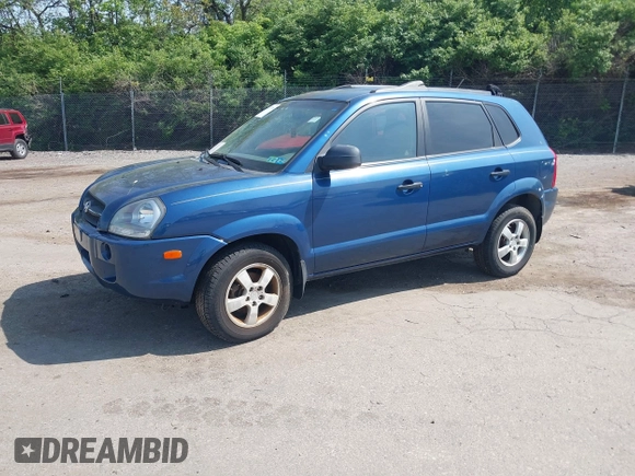 2007 Hyundai Tucson GLS with VIN KM8JM12B37U503257, listed as a IAAI auction lot 42173766 with 122,934 mi miles. Bid and sale history available at carsss.com. Image 2.