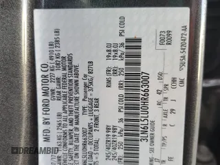 2017 Lincoln MKZ Hybrid Select with VIN 3LN6L5LU0HR663007, listed as a Copart auction lot 87657815 with 36,612 mi miles and Non Repairable. Bid and sale history available at DreamBid. Image 13.