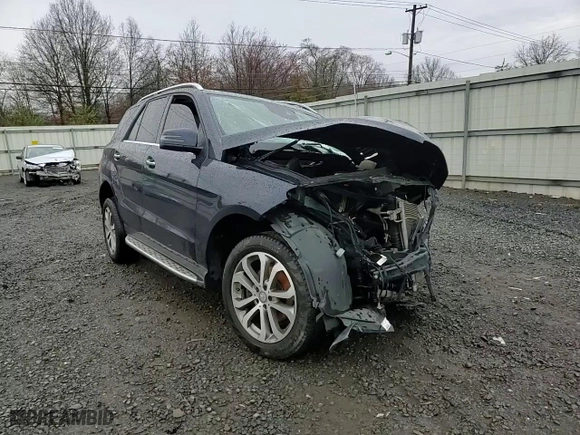 2016 Mercedes-Benz GLE with VIN 4JGDA5HB2GA633732, listed as a Copart auction lot 48881775 with 0 mi miles and Salvage Title. Bid and sale history available at carsss.com. Image 11.