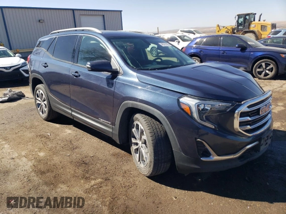 2018 GMC Terrain SLT with VIN 3GKALPEX5JL325116, listed as a Copart auction lot 46791435 with 98,385 mi miles and Salvage Title. Bid and sale history available at carsss.com. Image 4.