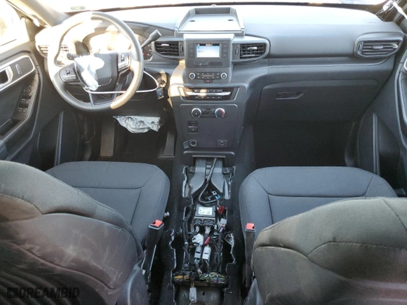 2020 Ford Police Interceptor Utility with VIN 1FM5K8ABXLGA96855, listed as a Copart auction lot 80433274 with 38,922 mi miles and Salvage Title. Bid and sale history available at carsss.com. Image 8.
