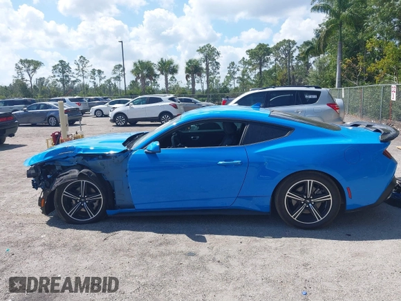 2024 Ford Mustang EcoBoost with VIN 1FA6P8TH6R5118078, listed as a IAAI auction lot 41786398 with 10,624 mi miles. Bid and sale history available at carsss.com. Image 14.