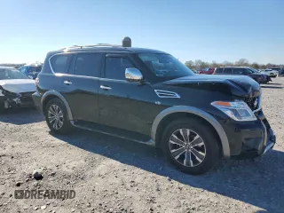 2018 Nissan Armada SV with VIN JN8AY2ND8J9058217, listed as a Copart auction lot 86916214 with 99,324 mi miles and Salvage Title. Bid and sale history available at carsss.com. Image 4.