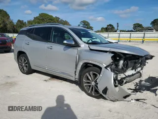 2018 GMC Terrain Denali with VIN 3GKALSEX8JL303369, listed as a Copart auction lot 43165695 with 75,307 mi miles and Salvage Title. Bid and sale history available at DreamBid. Image 4.