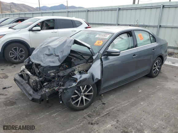 2017 Volkswagen Jetta 1.4T SE with VIN 3VWB67AJ8HM343412, listed as a Copart auction lot 75336964 with 0 mi miles and Salvage Title. Bid and sale history available at carsss.com. Image 1.
