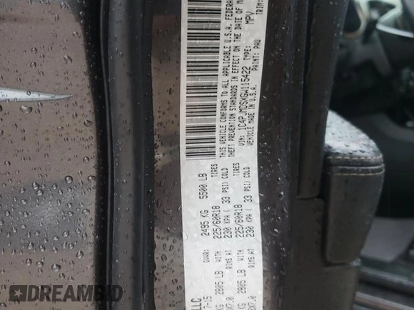 2016 Jeep Cherokee Limited с VIN 1C4PJMDSXGW115422, выставлен на аукционе Copart как лот 84041724 с пробегом 149 168 миль миль и Списание • Salvage title. История ставок и продаж доступна на DreamBid. Изображение 13.