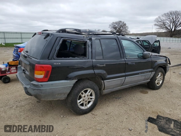 2000 Jeep Grand Cherokee Laredo with VIN 1J4GW48S2YC336733, listed as a Copart auction lot 54553315 with 284,402 mi miles and Non repairable. Bid and sale history available at DreamBid. Image 3.