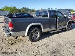 2004 Dodge Dakota SLT with VIN 1D7GL42KX4S597346, listed as a Copart auction lot 52591965 with 116,280 mi miles and Salvage Title. Bid and sale history available at carsss.com. Image 3.