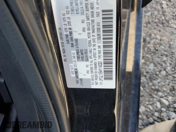 2017 Mazda Mazda6 Touring with VIN JM1GL1V54H1148321, listed as a Copart auction lot 52502115 with 43,507 mi miles and Salvage Title. Bid and sale history available at carsss.com. Image 14.